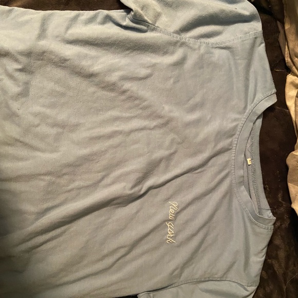 blue crop top with New York super cute!! - Picture 1 of 2